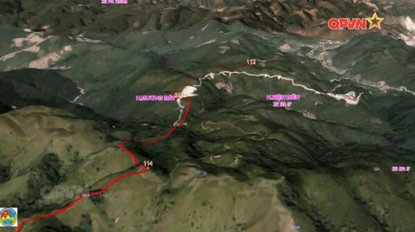 Bản đồ địa hình 3D khu vực miền núi phía Bắc. - Sputnik Việt Nam