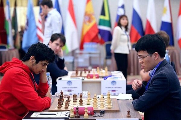 Quang Liêm (phải) giành HC vàng đúng như kỳ vọng. Quang Liêm (phải) giành HC vàng đúng như kỳ vọng. - Sputnik Việt Nam