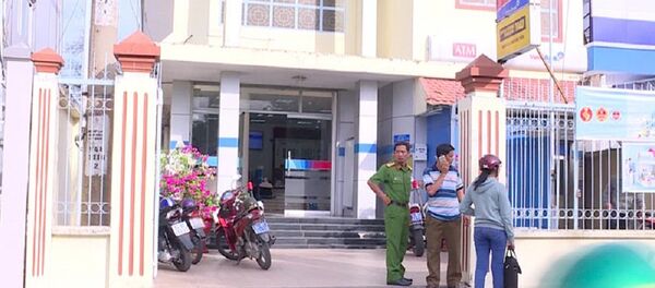 Hiện trường vụ cướp ngân hàng - Sputnik Việt Nam