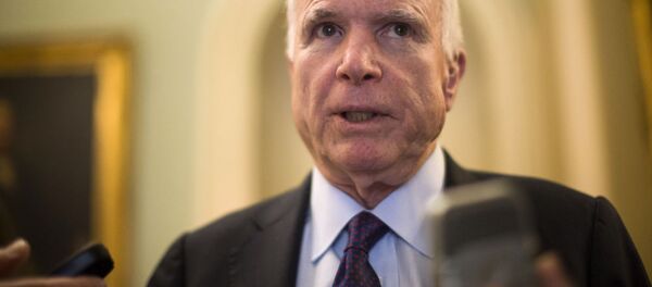 Сенатор Джон Маккейн выступает перед журналистами на Капитолийском холме в Вашингтоне - Sputnik Việt Nam