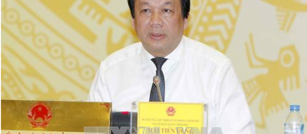 Bộ trưởng, Chủ nhiệm Văn phòng Chính phủ Mai Tiến Dũng chủ trì họp báo chiều 3/10. - Sputnik Việt Nam