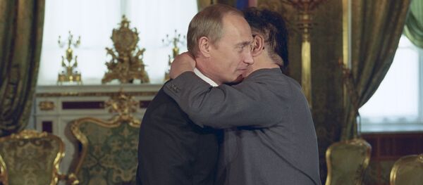 Kim Jong-il và Vladimir Putin - Sputnik Việt Nam