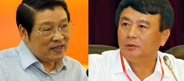 Ông Phan Đình Trạc (trái) và Nguyễn Xuân Thắng - Sputnik Việt Nam