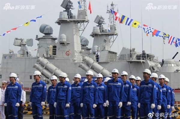 Hình ảnh lễ thượng cờ tàu tên lửa tấn công nhanh M5 và M6 của Việt Nam xuất hiện trên báo Trung Quốc - Sputnik Việt Nam