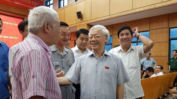 Tổng bí thư trao đổi với cử tri quận Ba Đình, Tây Hồ sáng nay - Sputnik Việt Nam