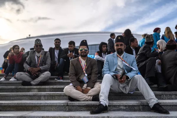 Các thành viên tham gia Festival Thanh niên và Sinh viên thế giới lần thứ XIX tại Công viên Olympic ở Sochi. Các thành viên tham gia Festival Thanh niên và Sinh viên thế giới lần thứ XIX tại Công viên Olympic ở Sochi. - Sputnik Việt Nam