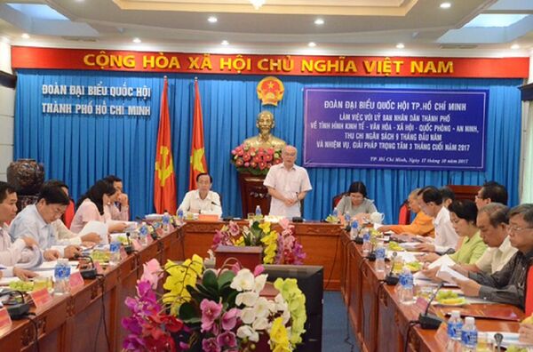 Đoàn đại biểu Quốc hội TP làm việc với UBND TP chiều 17-10. - Sputnik Việt Nam