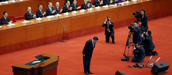 Nhà lãnh đạo Tập Cận Bình phát biểu tại lễ khai mạc Đại hội đảng lần thứ 19 - Sputnik Việt Nam