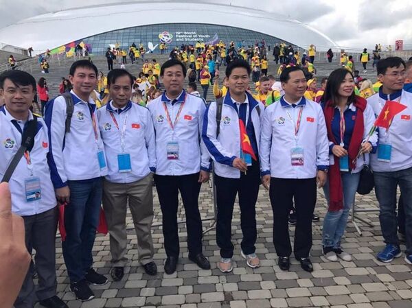 Đại biểu Việt Nam tham gia Festival Thanh niên và Sinh viên thế giới lần thứ XIX tại Sochi. - Sputnik Việt Nam