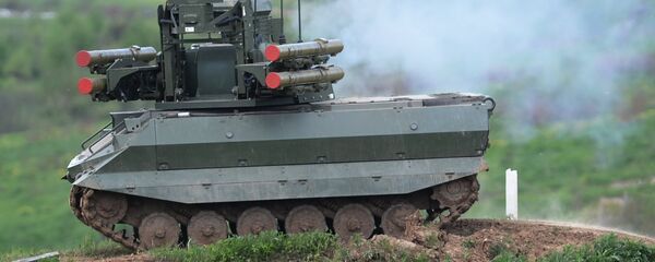 Robot chiến đấu Uran-9 Robot chiến đấu Uran-9 - Sputnik Việt Nam