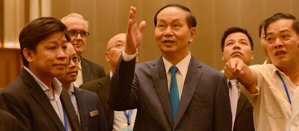 Chủ tịch nước Trần Đại Quang dự Chương trình Tổng duyệt các hoạt động của Tuần lễ Cấp cao APEC 2017 - Sputnik Việt Nam