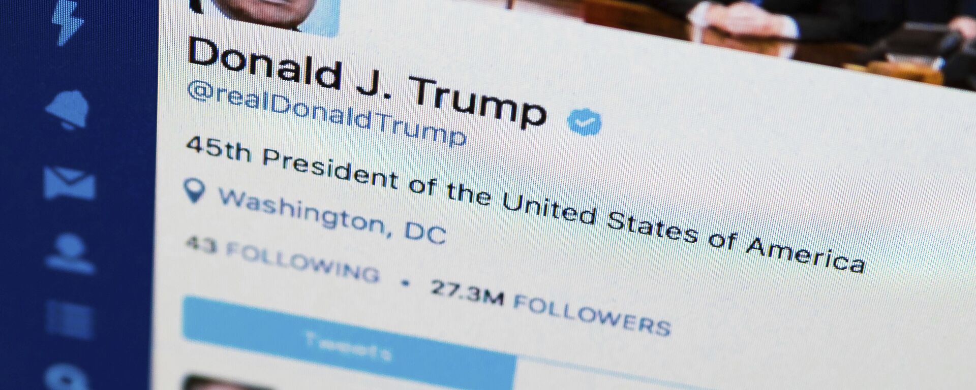 Trang Twitter của Trump - Sputnik Việt Nam, 1920, 08.04.2021