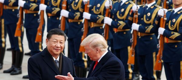 Tổng thống Hoa Kỳ Donald Trump và Chủ tịch Trung Quốc Tập Cận Bình - Sputnik Việt Nam