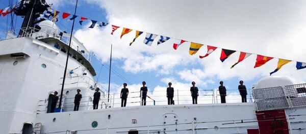 Ảnh lễ bàn giao tàu CSB 8020 Ảnh lễ bàn giao tàu CSB 8020 - Sputnik Việt Nam