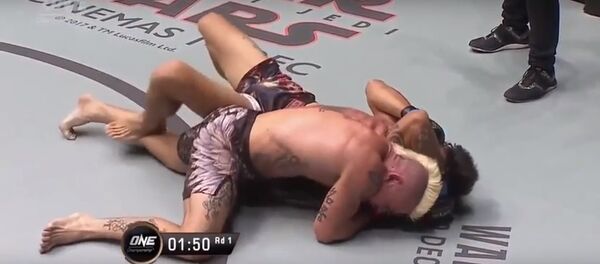 Võ sĩ người Pháp giơ cao quốc kỳ Việt Nam khi chiến thắng - Sputnik Việt Nam