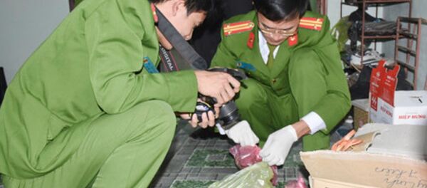 Công an Thanh Hóa khám nghiệm hiện trường vụ án - Sputnik Việt Nam
