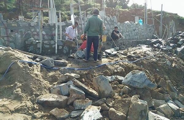 Hình ảnh thi công tại dự án Khu du lịch sinh thái biển Tiên Sa do ông Huỳnh Tấn Vinh chụp - Sputnik Việt Nam