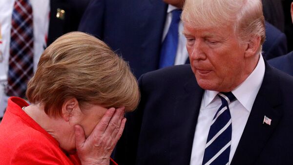 Angela Merkel và Donald Trump - Sputnik Việt Nam