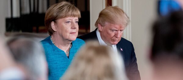 Angela Merkel và Donald Trump - Sputnik Việt Nam