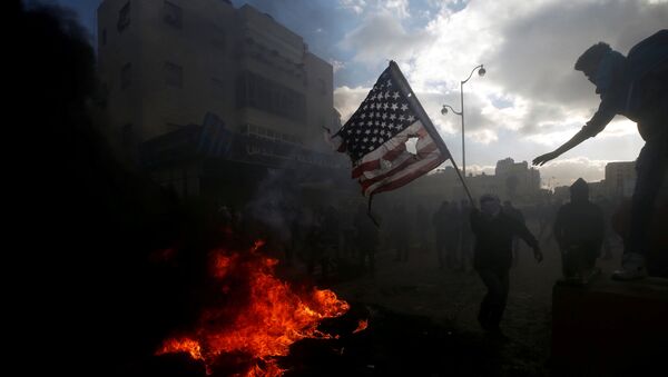 Các cuộc biểu tình phản đối quyết định của Donald Trump công nhận Jerusalem là thủ đô của Israel - Sputnik Việt Nam