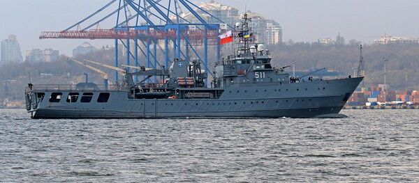 Польский многоцелевой корабль тылового обеспечения Kontraadmiral Xavery Czernicki в порту Одессы Польский многоцелевой корабль тылового обеспечения Kontraadmiral Xavery Czernicki в порту Одессы - Sputnik Việt Nam