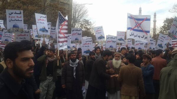 Biểu tình chống lại quyết định về Jerusalem tại Kabul Biểu tình chống lại quyết định về Jerusalem tại Kabul - Sputnik Việt Nam