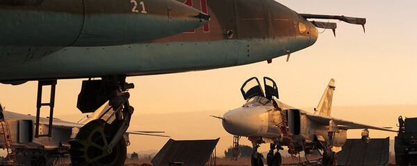 Máy bay VKS Nga tại một căn cứ không quân chính ở Hmeimim, Syria - Sputnik Việt Nam