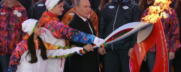Tổng thống Nga Vladimir Putin tại Thế vận hội mùa đông 2014 tại Sochi - Sputnik Việt Nam