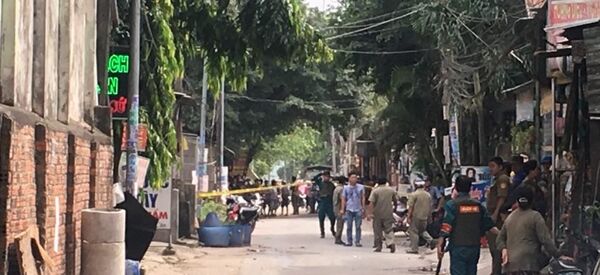 Lực lượng chức năng phong toả hiện trường. - Sputnik Việt Nam