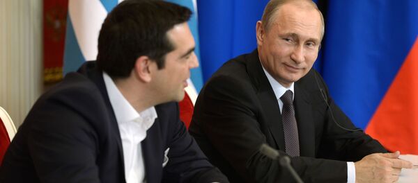 Ông Alexis Tsipras và Vladimir Putin Ông Alexis Tsipras và Vladimir Putin - Sputnik Việt Nam