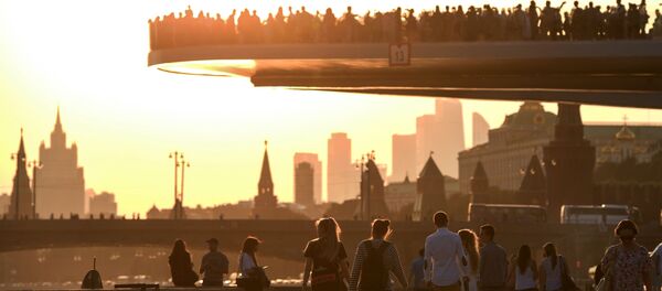 Парящий мост парка Зарядье в Москве - Sputnik Việt Nam