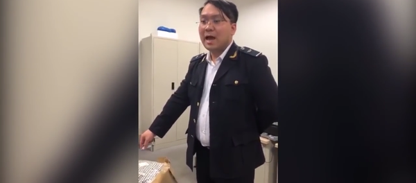 Сán bộ Hải quan Hà Nội trong video Clip được người phụ nữ tố làm luật - Sputnik Việt Nam