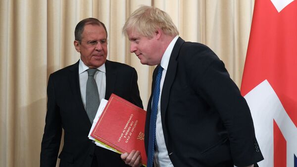 Sergei Lavrov và Boris Johnson - Sputnik Việt Nam