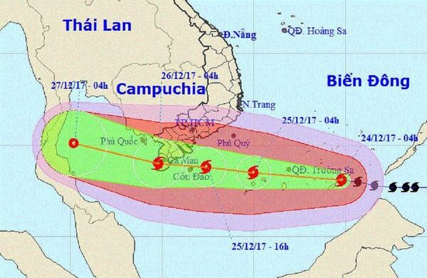Bão cường độ lớn nhất tấn công Nam Bộ - Sputnik Việt Nam