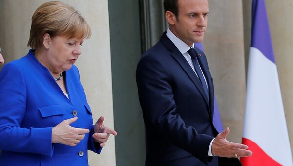 Merkel và Macron - Sputnik Việt Nam