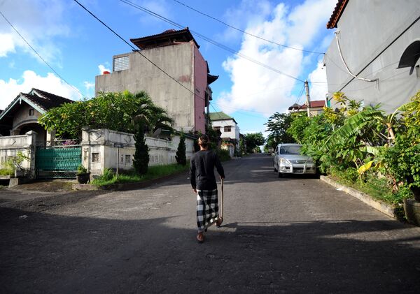 Indonesia, đảo Bali. Trong ngày lễ Năm Mới Nyepi theo phong tục Hindu  các đường phố vắng tanh. - Sputnik Việt Nam