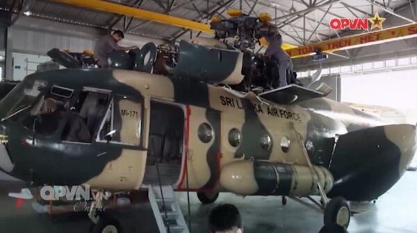 Trực thăng Mi-171 của Không quân Sri Lanka đang được sửa chữa tại Việt Nam - Sputnik Việt Nam