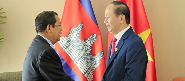 Chủ tịch nước Trần Đại Quang tiếp Thủ tướng Campuchia Samdech Techo Hun Sen Chủ tịch nước Trần Đại Quang tiếp Thủ tướng Campuchia Samdech Techo Hun Sen - Sputnik Việt Nam
