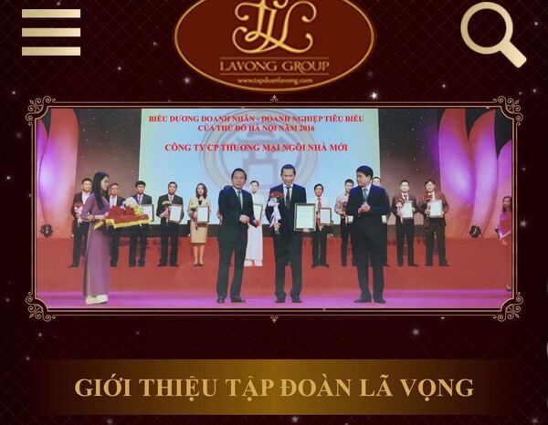 CTCP Thương mại Ngôi Nhà mới (Công ty con của Tập đoàn Lã Vọng), sau thương vụ “thâu tóm” hơn 10.000ha đất vàng đã được vinh danh doanh nghiệp tiêu biểu. - Sputnik Việt Nam