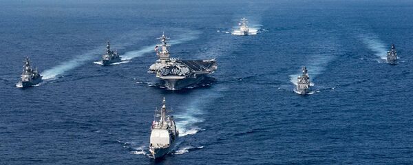 Nhóm tàu sân bay tấn công của Hải quân Hoa Kỳ, do Hàng không mẫu hạm Karl Vinson dẫn đầu - Sputnik Việt Nam