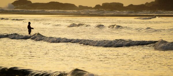 Một ngư dân trên bờ biển làng Kê Gà ở Việt Nam Một ngư dân trên bờ biển làng Kê Gà ở Việt Nam - Sputnik Việt Nam