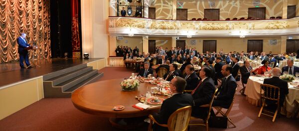 Tổng thống Liên bang Nga tổ chức tiệc chiêu đãi những người đứng đầu phái đoàn tham dự hai hội nghị thượng đỉnh BRICS và SCO ngày 9 tháng 7 - Sputnik Việt Nam