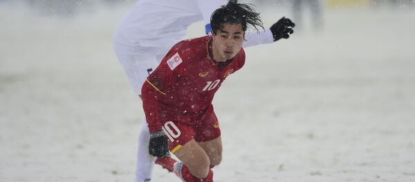 Матч финала Чемпионата Азии U-23 между молодежными сборными Вьетнама и Узбекистана в Чанчжоу - Sputnik Việt Nam