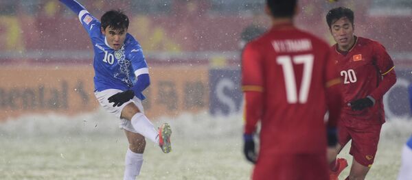 Trận chung kết Asian Cup U-23 giữa các đội tuyển quốc gia Việt Nam và Uzbekistan tại Thường Châu Trận chung kết Asian Cup U-23 giữa các đội tuyển quốc gia Việt Nam và Uzbekistan tại Thường Châu - Sputnik Việt Nam