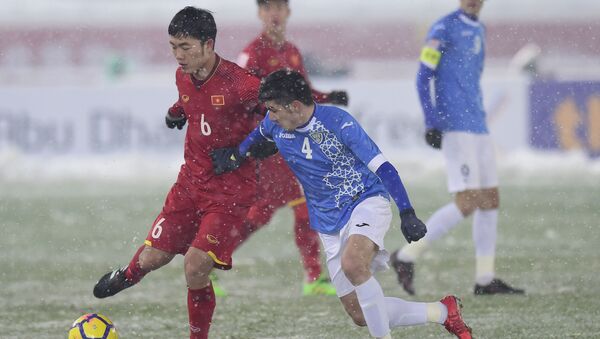 Trận chung kết Asian Cup U-23 giữa các đội tuyển quốc gia Việt Nam và Uzbekistan tại Thường Châu - Sputnik Việt Nam