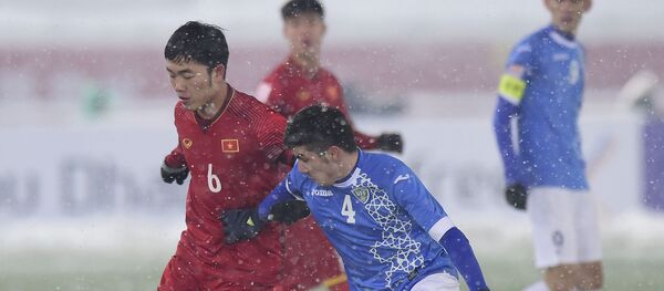 Trận chung kết Asian Cup U-23 giữa các đội tuyển quốc gia Việt Nam và Uzbekistan tại Thường Châu Trận chung kết Asian Cup U-23 giữa các đội tuyển quốc gia Việt Nam và Uzbekistan tại Thường Châu - Sputnik Việt Nam