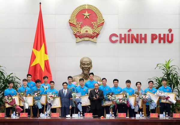 Thủ tướng gặp mặt Đội tuyển U23 Việt Nam Thủ tướng gặp mặt Đội tuyển U23 Việt Nam - Sputnik Việt Nam