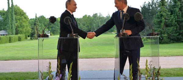 Tổng thống Nga Vladimir Putin với Tổng thống Phần Lan Sauli Niinistö - Sputnik Việt Nam