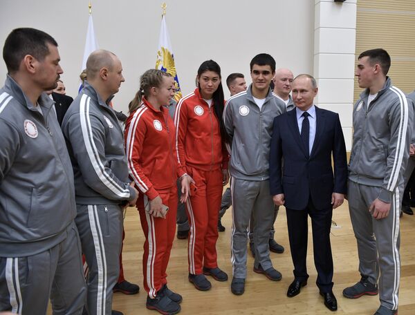Ông Vladimir Putin Gặp đã gỡ các VĐV Olympic - Sputnik Việt Nam