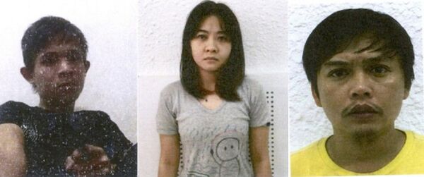 Từ trái sang: Nguyễn Đức Sinh, Ngô Thụy Tường Vy. (Ảnh: Bộ Công an) - Sputnik Việt Nam